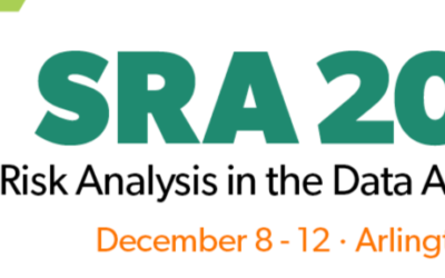 Presentations at the Society for Risk Analysis 2019